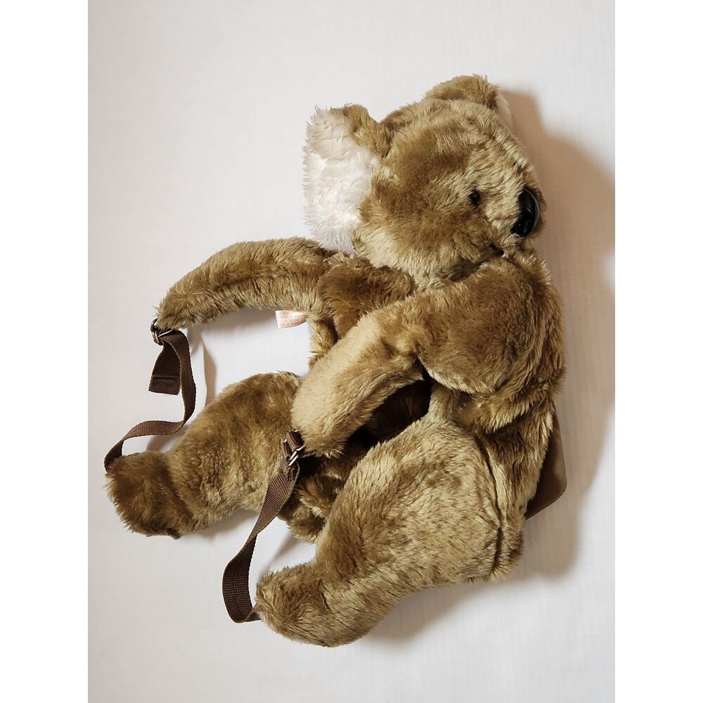 Hug‑A‑Pet Koala Plush Backpack Vintage Brown Tan